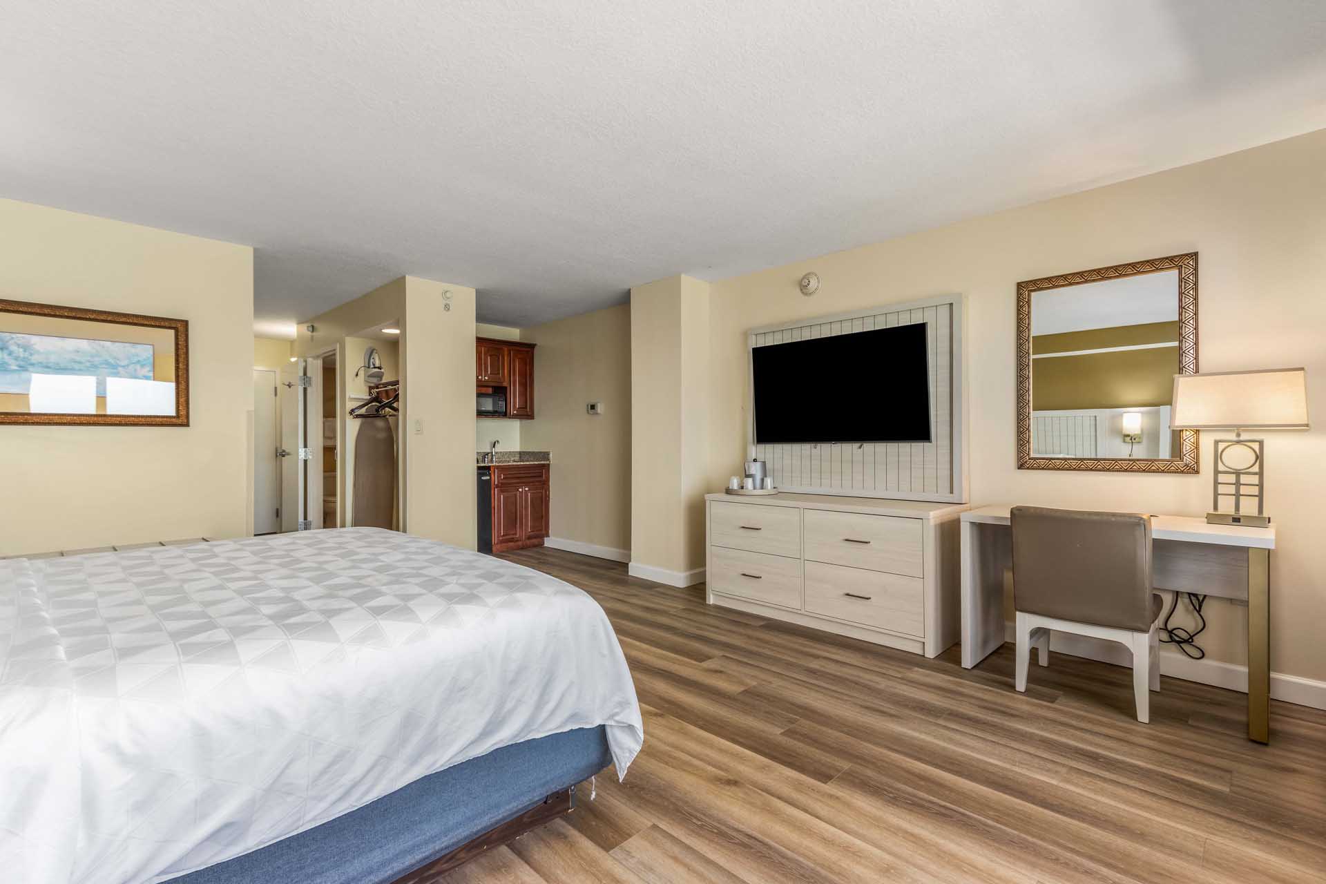 One king bed